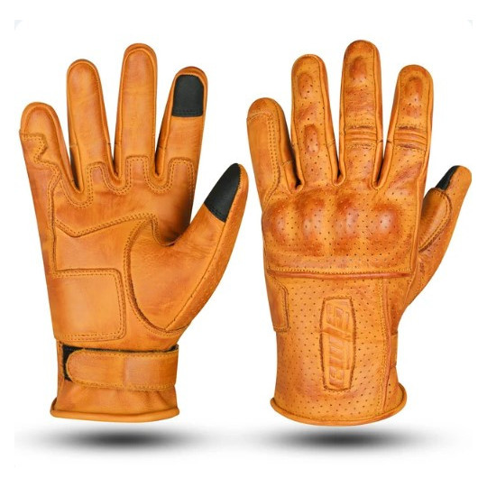 SNL023505 - GUANTES DE VERANO PIEL CAMEL - STINAMOTO