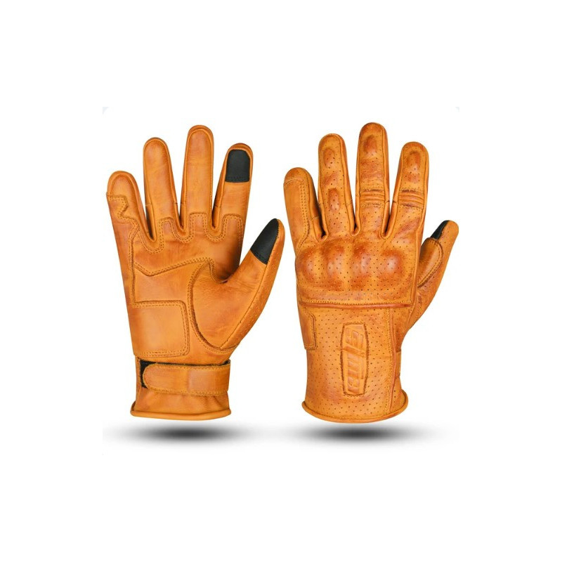 SNL023505 - GUANTES DE VERANO PIEL CAMEL - STINAMOTO
