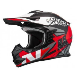 NZI KNOBBY CONTEST BLACK RED WHITE MATT 22.05 - HVRMOTOS