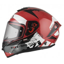 CASCO NZI TRENDY CANADIAN RED WHITE 22.05 - HVRMOTOS