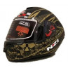 CASCO NZI TRENDY 2 FLAG BLACK GOLD MATE 22.06 - HVR MOTOS
