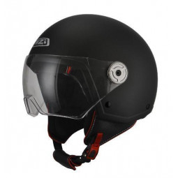 Casco Nzi Jet Vintage 3 Negro Mate  22.05 - HVR MOTOS