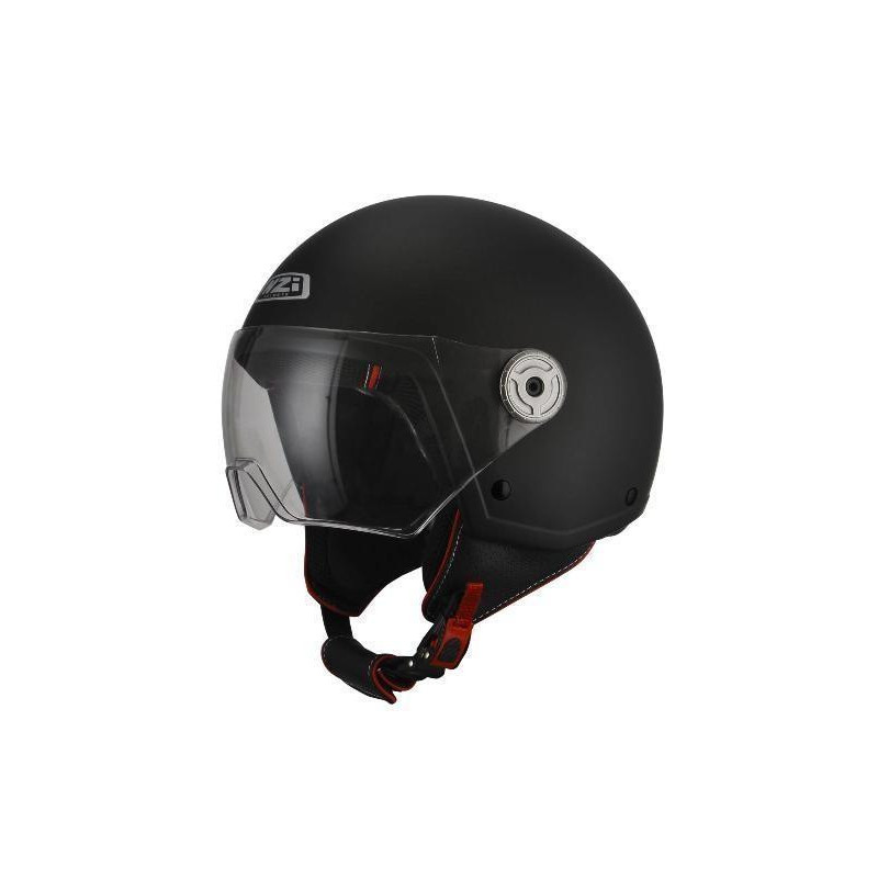Casco Nzi Jet Vintage 3 Negro Mate  22.05 - HVR MOTOS