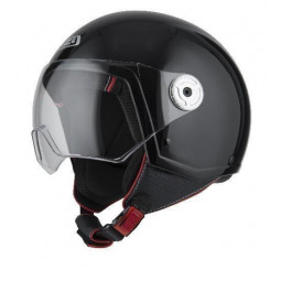 Casco Nzi Jet Vintage 3 Negro Brillante  22.05 - HVR MOTOS