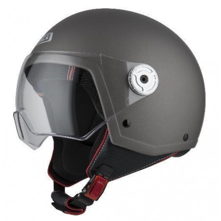 Casco Nzi Jet Vintage 3 Antracita  22.05 - HVR MOTOS