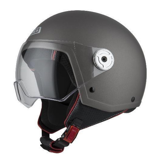 Casco Nzi Jet Vintage 3 Antracita  22.05 - HVR MOTOS