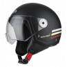 Casco Jet Vintage 3 Triband Black  Burgundy Matt  22.05 - HVRMOTOS