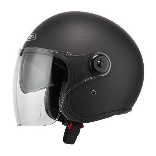 Casco Jet Vintage 3 Fibra Ville Negro Mate  22.05 - HVRMOTOS