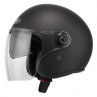 Casco Jet Vintage 3 Fibra Ville Negro Mate  22.05 - HVRMOTOS