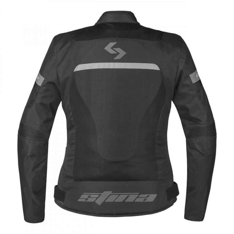 Chaqueta Verano Mujer Stina Veleta Negro - HVRMOTOS