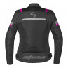 Chaqueta Verano Mujer Stina Veleta Negro Rosa - HVR MOTOS
