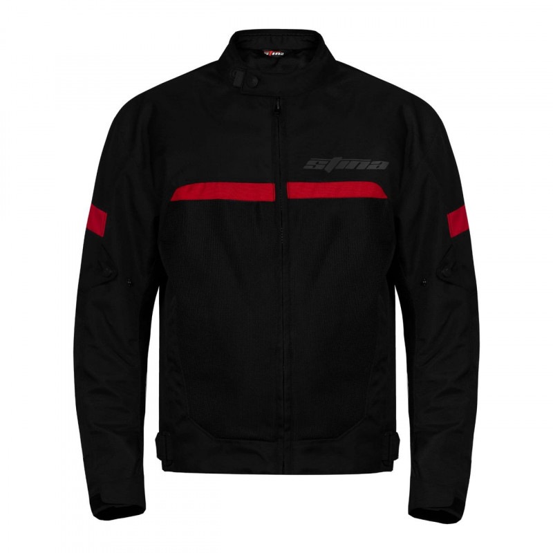 ST3340NR - CHAQUETA HOMBRE MILANO VERANO NEGRO ROJO