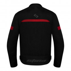 ST3340NR - CHAQUETA HOMBRE MILANO VERANO NEGRO ROJO