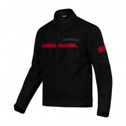 ST3340NR - CHAQUETA HOMBRE MILANO VERANO NEGRO ROJO