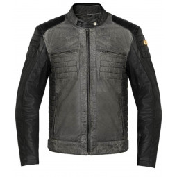 CHAQUETA PIEL STINA HOMBRE NEGRO RENIER - HVRMOTOS